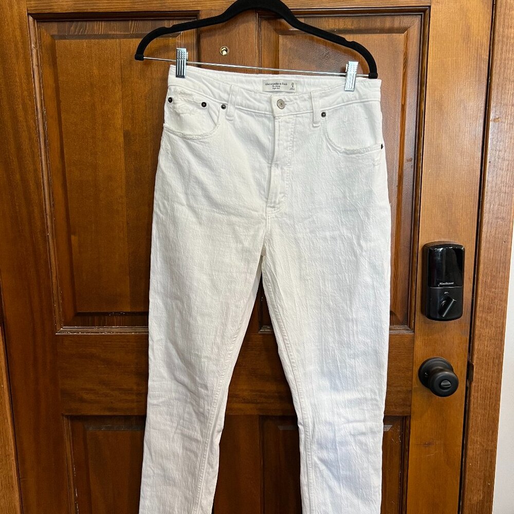 Abercrombie & Fitch White Jeans - The Skinny - High Rise - 8R